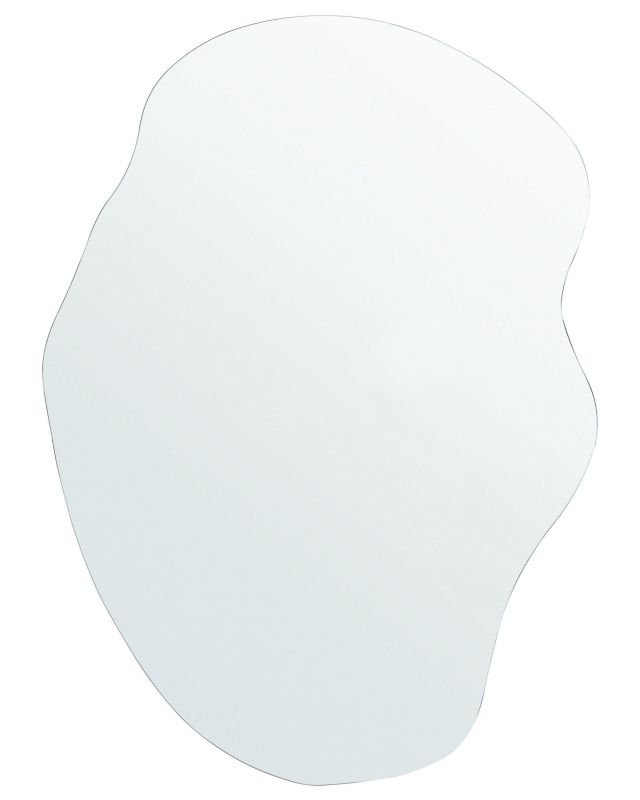Lustro ścienne Falaise 50 cm 70 cm Srebrny 1 szt.