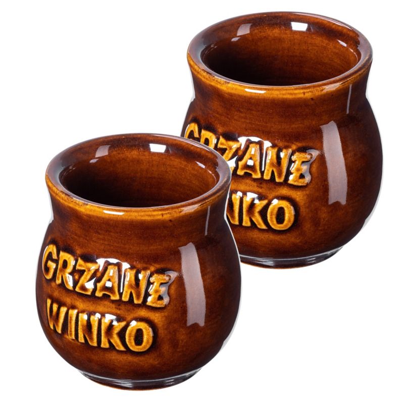 Kubki KADAX Do Grzańca Grzanego Wina 250ml Brązowy 2szt