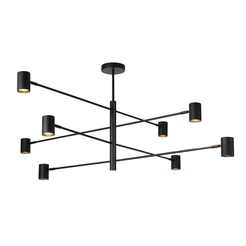 Lampa wisząca Light Prestige Snow czarna 8 x GU10 1 szt.
