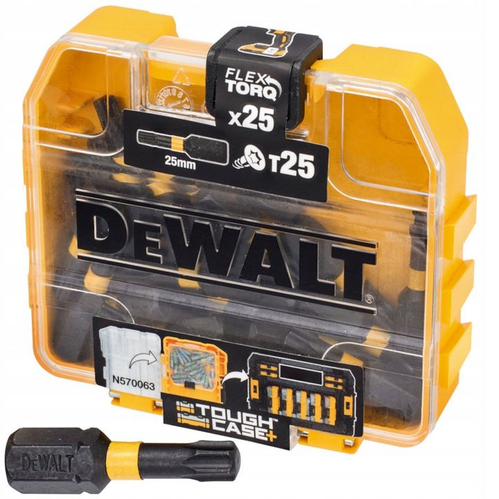 Końcówki Bitów Udarowych DeWALT Extreme Impact 25mm 25 elementów 1 szt.