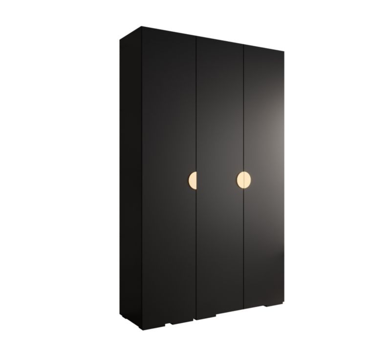 Szafa ubraniowa Garderoba Abiks INOVA 4 1,5SZ czarny+czarny 1 szt.