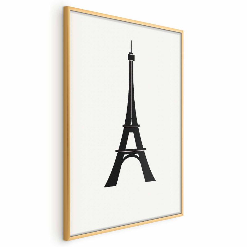 Plakat Artgeist Wieża Eiffla 60x90 cm z ramą złotą 1 szt