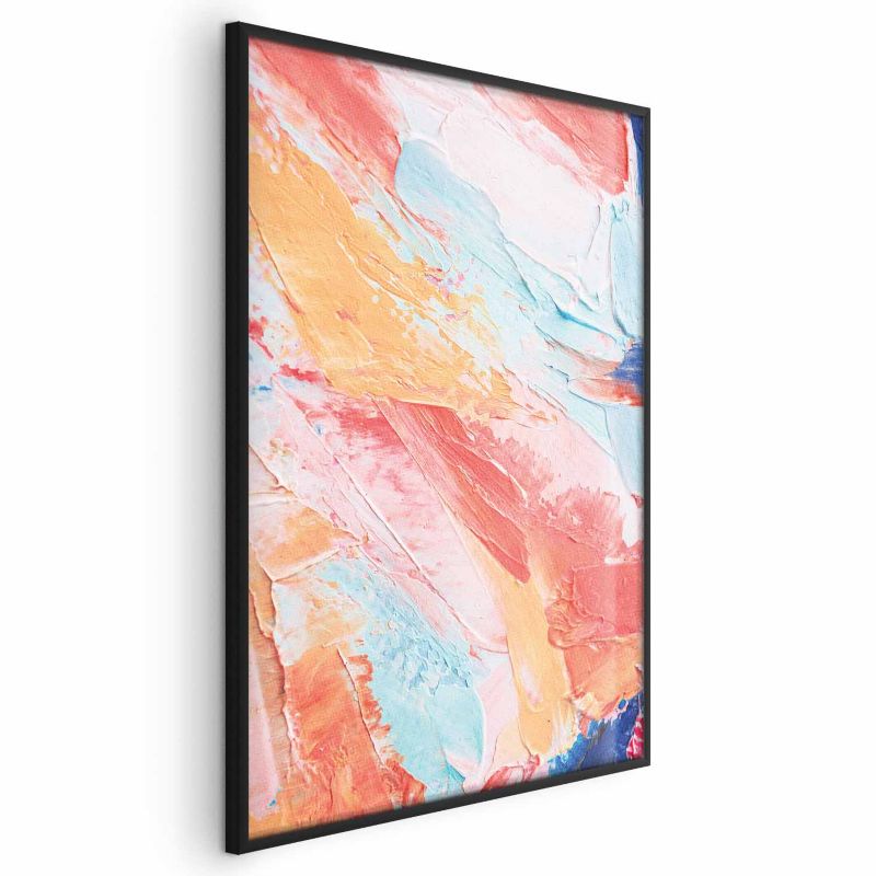 Plakat Artgeist Kolorowa Harmonia 21x30 cm z ramą czarną 1 szt