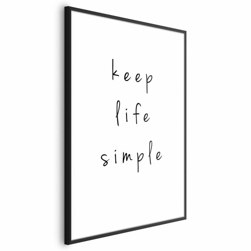 Plakat Artgeist Simple 60x90 cm z ramą czarną 1 szt