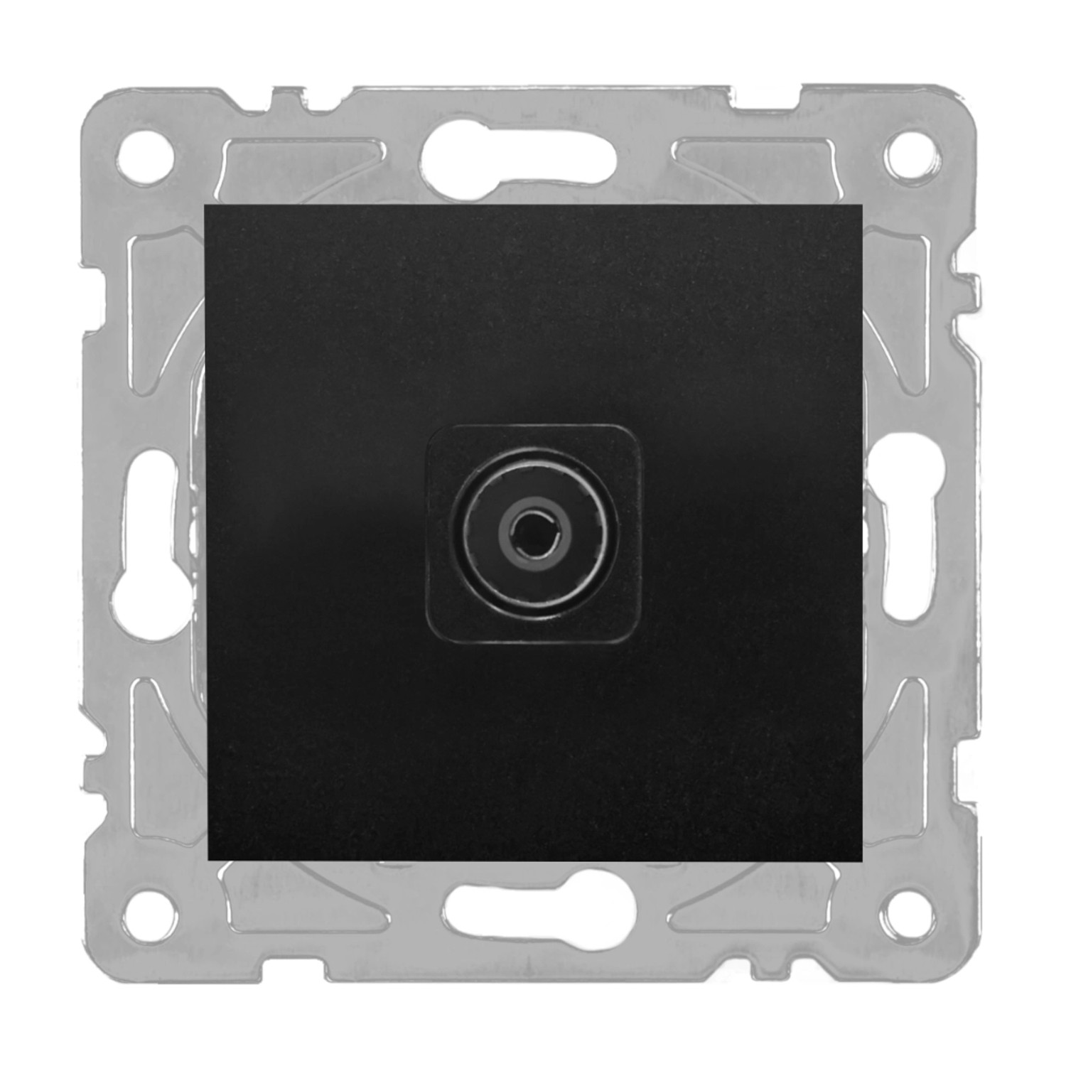 Electromalt Gniazdo Quad TV czarne