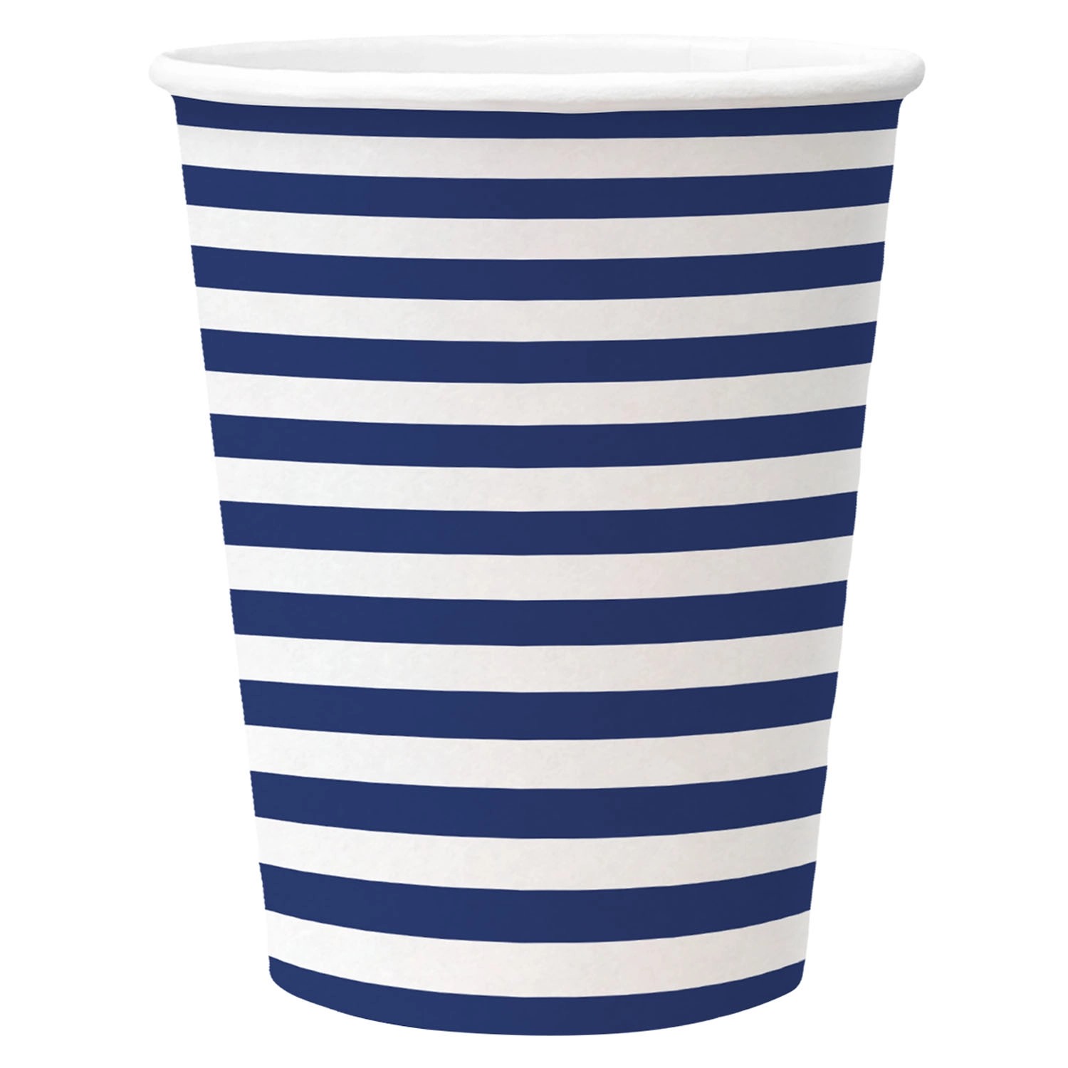 Kubki papierowe STRIPES DARK BLUE