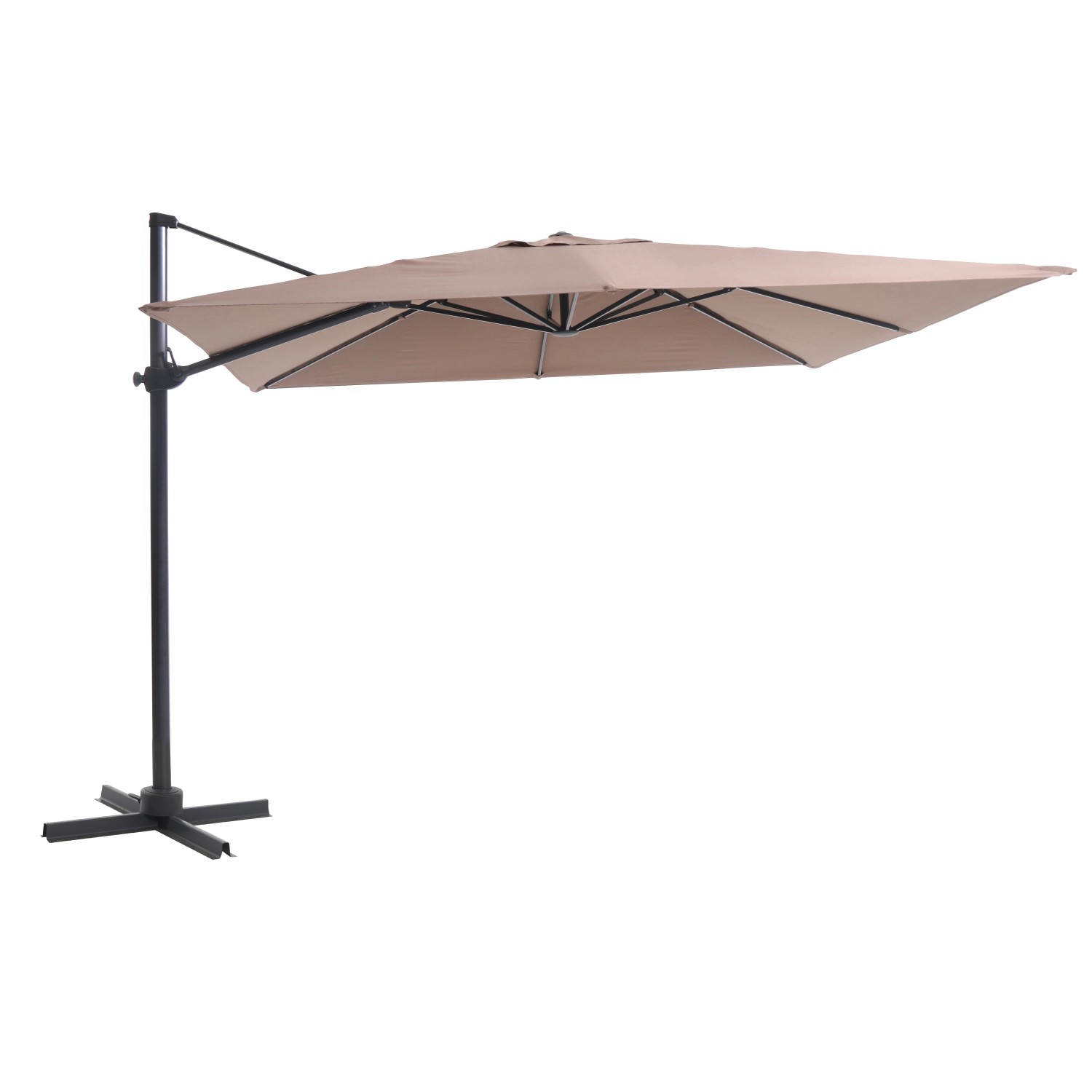 Parasol ogrodowy TAMPICO mocca - 300 x 300 cm