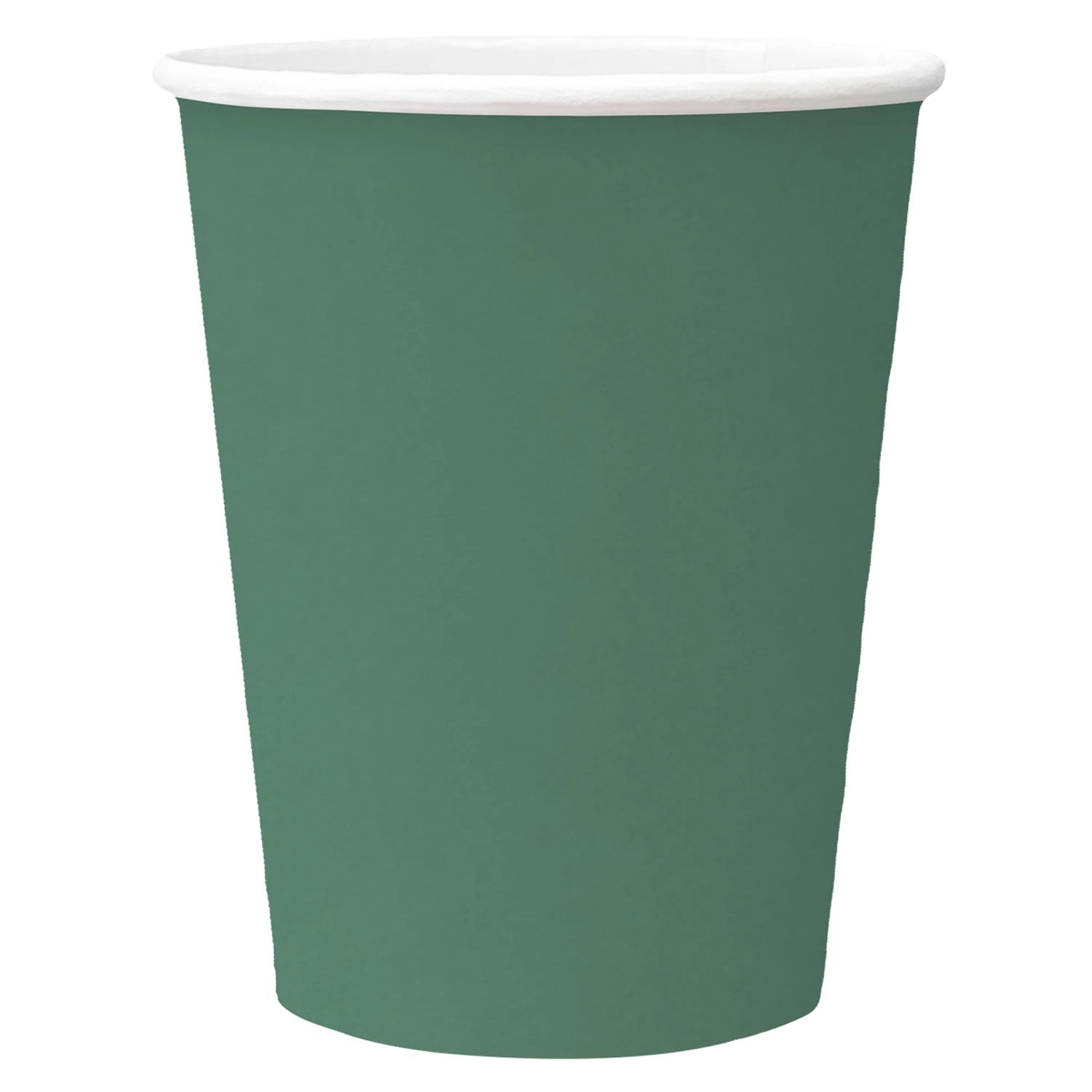 Kubki papierowe MONOCOLOR DARK GREEN