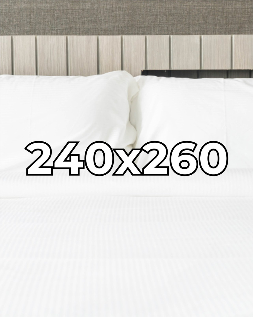 Prześcieradło hotelowe Adamaszek 240x260 cm, 100% bawełna 145 g