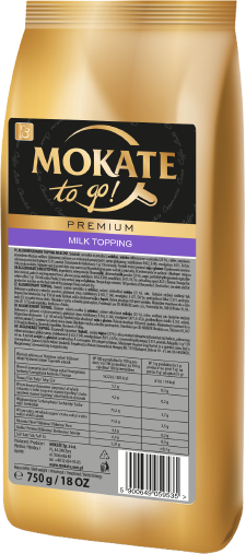 Outlet: USZKODZONE OPAKOWANIE Topping mleczny zabielacz Mokate to go Premium, 750g