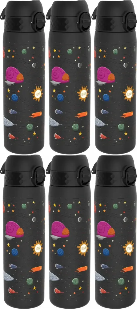 6x Bidon ION8 Spaceships, recyclon/tritan, 500ml, czarny