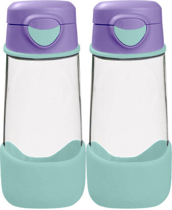 2x Bidon na wodę B.Box, z ustnikiem, tritan, 450 ml, Lilac Pop