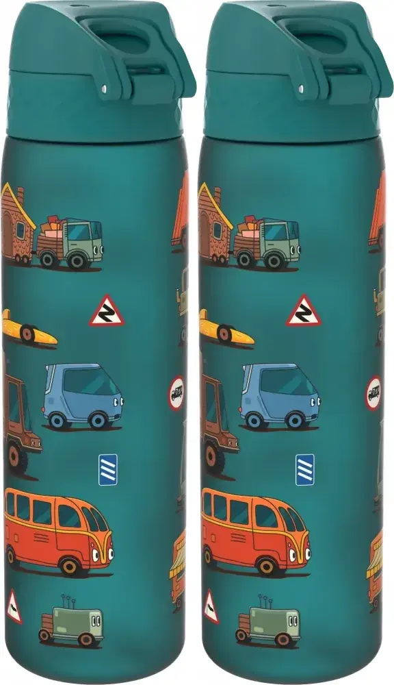 2x Bidon ION8 Automobile, recyclon/tritan, 500ml, zielony