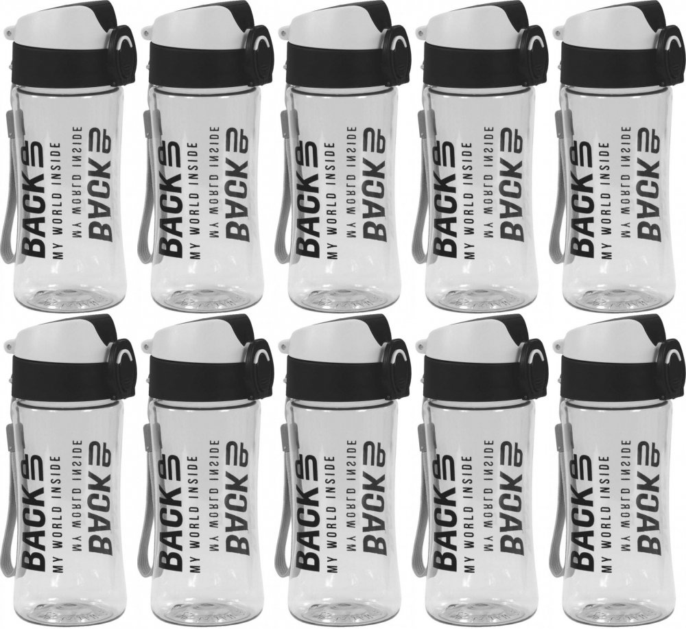 10x Bidon BackUP 6, model A 56, 400ml, szary