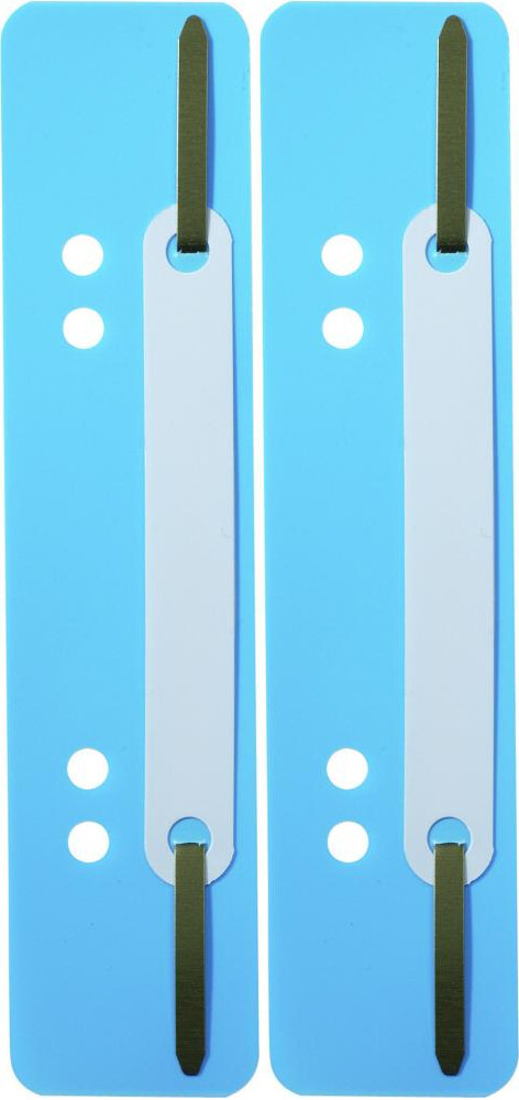 2x Wąsy skoroszytowe spinające dokumenty Durable, 25 sztuk, niebieski