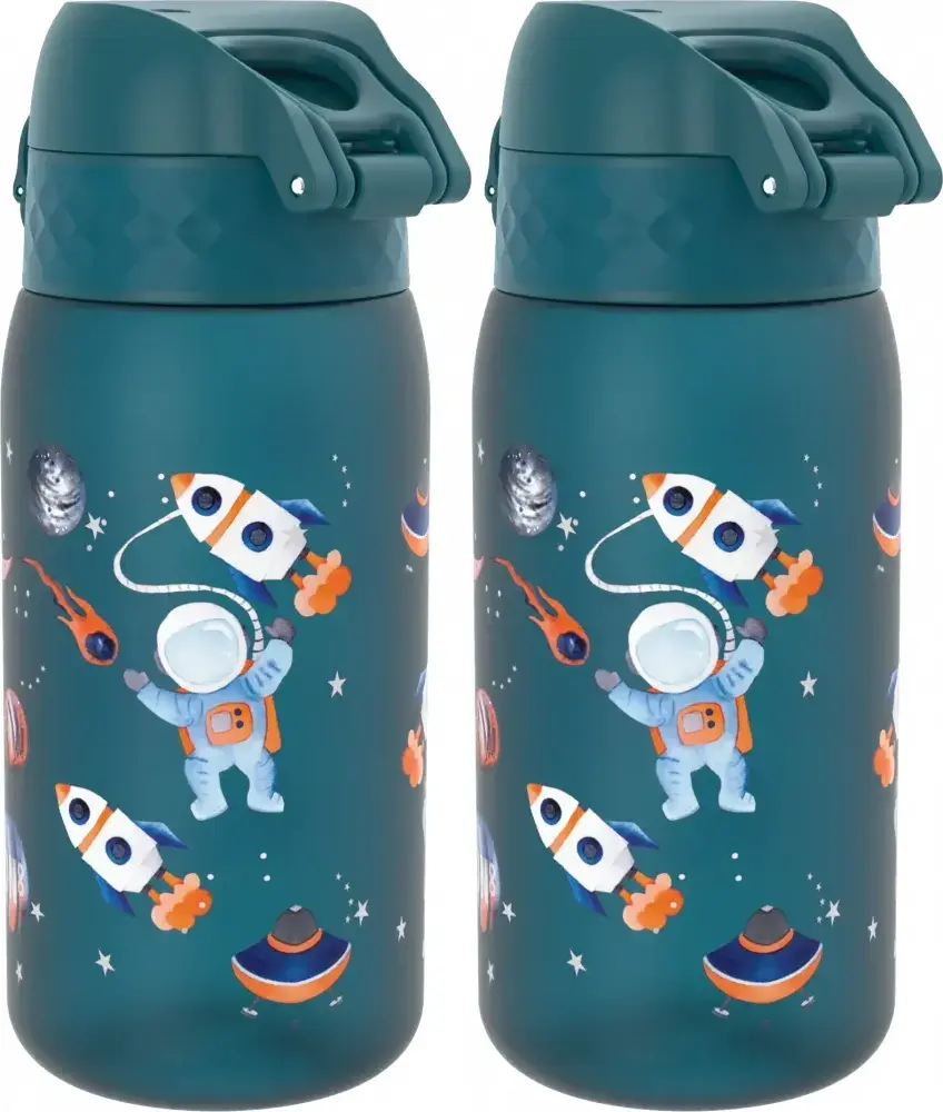 2x Bidon ION8 Space, recyclon/tritan, 350ml, granatowy
