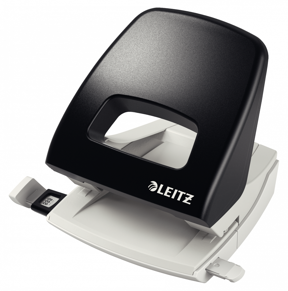 Dziurkacz Leitz NeXXt, duży, do 25 kartek, czarny