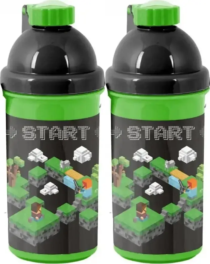 2x Bidon na wodę Paso Minecraft, 500ml