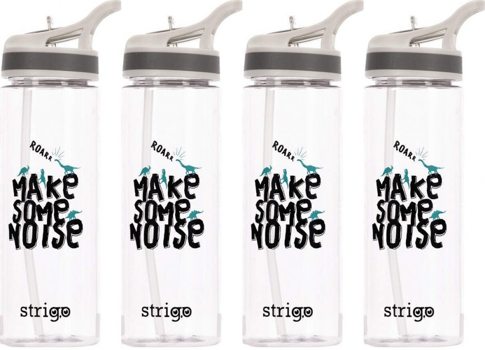 4x Bidon Strigo Noise, 600ml, transparentny