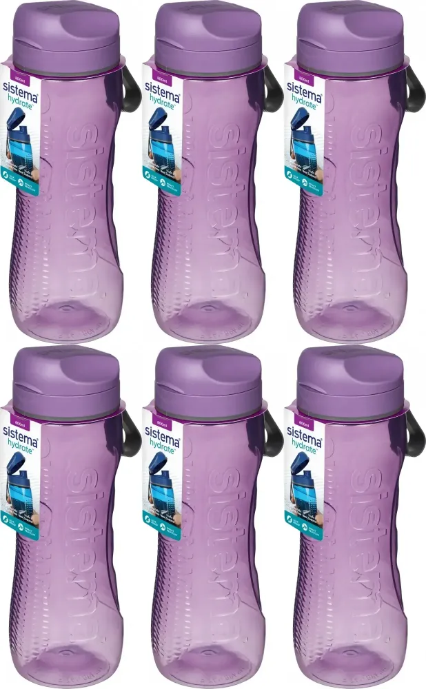 6x Bidon Sistema Tritan Active, 800ml, mix kolorów