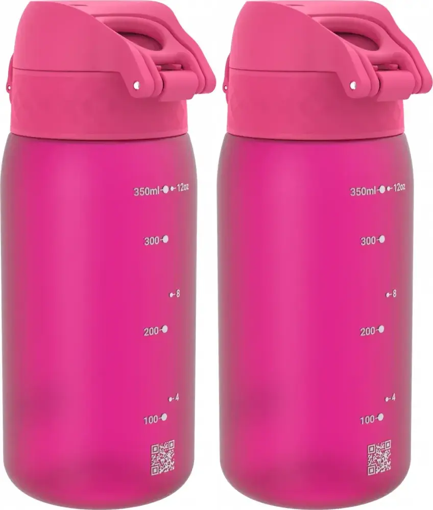 2x Bidon ION8, recyclon/tritan, 350ml, różowy