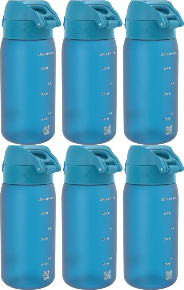 6x Bidon ION8, recyclon/tritan, 350ml, niebieski