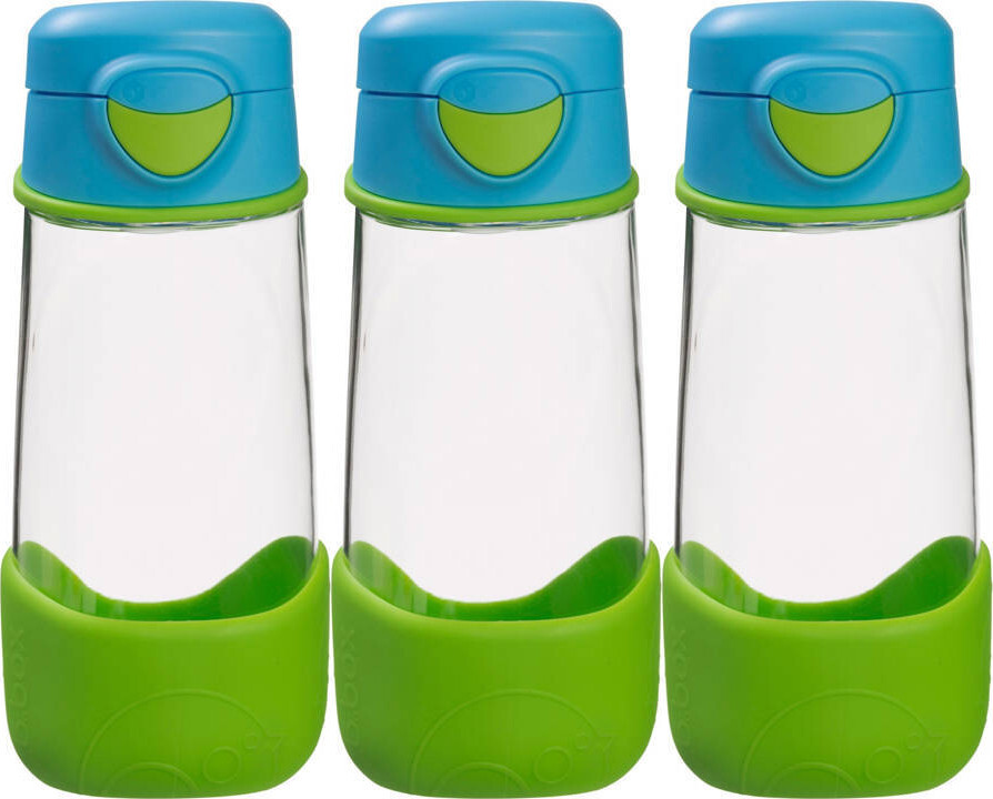 3x Bidon na wodę B.Box, z ustnikiem, tritan, 450 ml, Ocean Breeze