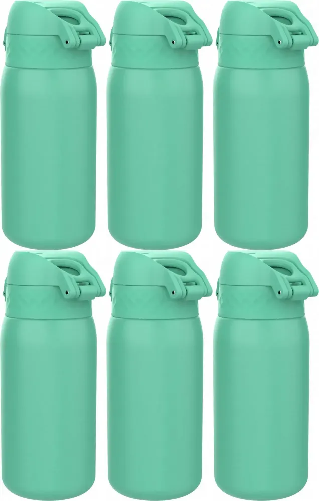 6x Bidon ION8 Teal, stal nierdzewna, 400ml, zielony