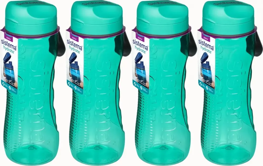 4x Bidon Sistema Tritan Active, 800ml, mix kolorów