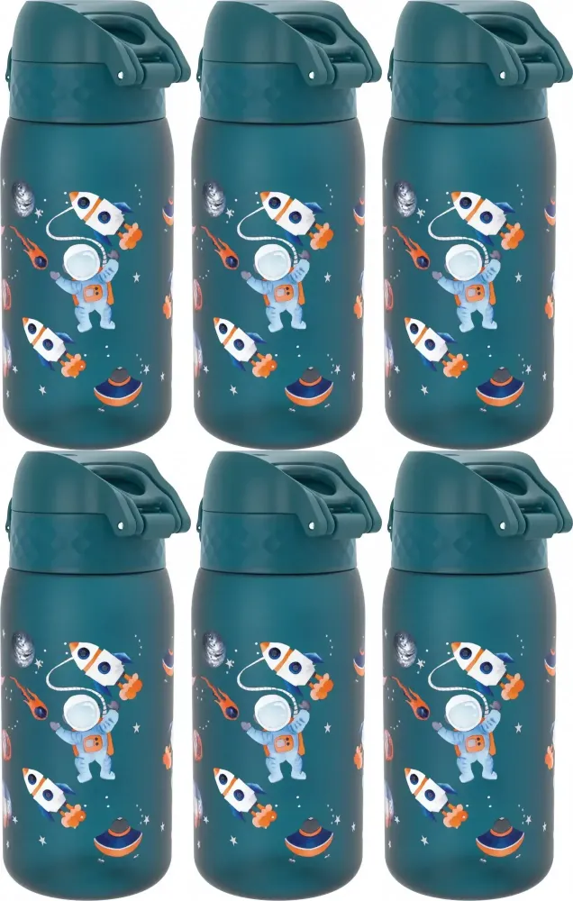 6x Bidon ION8 Space, recyclon/tritan, 350ml, granatowy