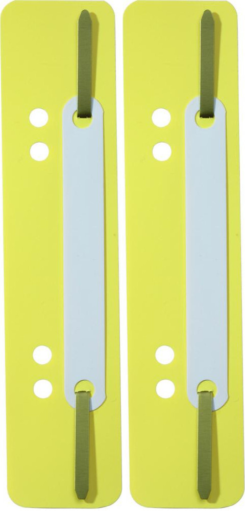 2x Wąsy skoroszytowe spinające dokumenty Durable, 25 sztuk, żółty