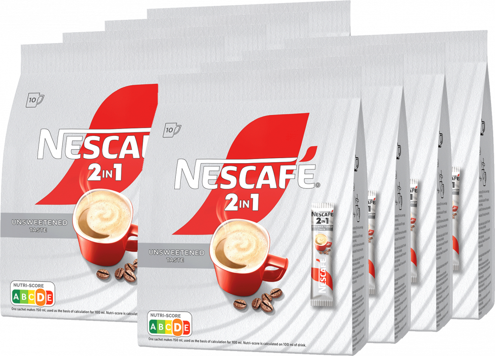 8x Kawa rozpuszczalna w saszetkach Nescafé 2w1, 10 sztuk x 8g