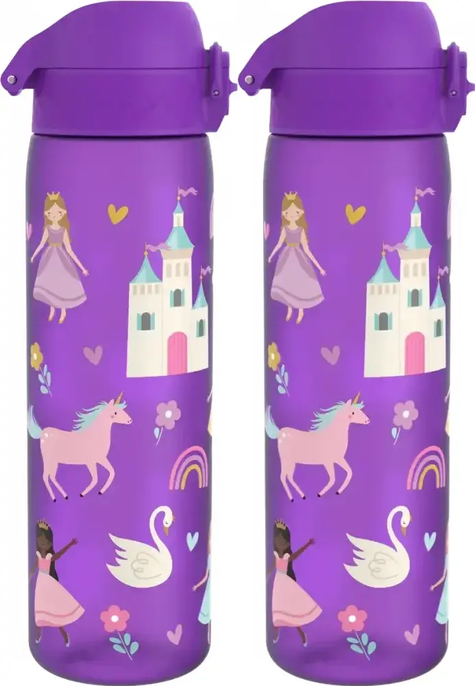 2x Bidon ION8 Princess, recyclon/tritan, 500ml, fioletowy
