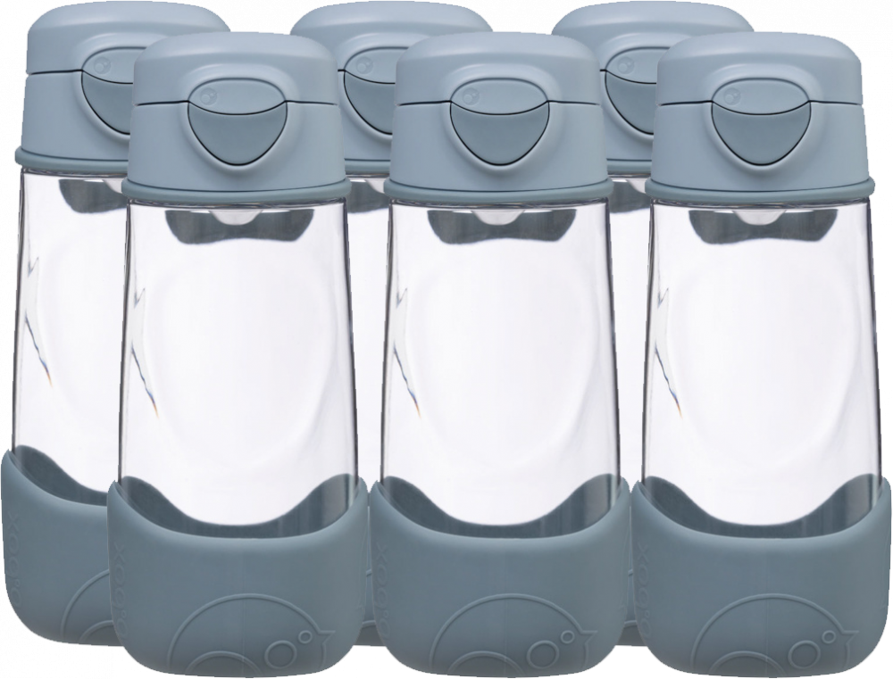 6x Bidon na wodę B.Box, z ustnikiem, tritan, 450 ml, Chill Out