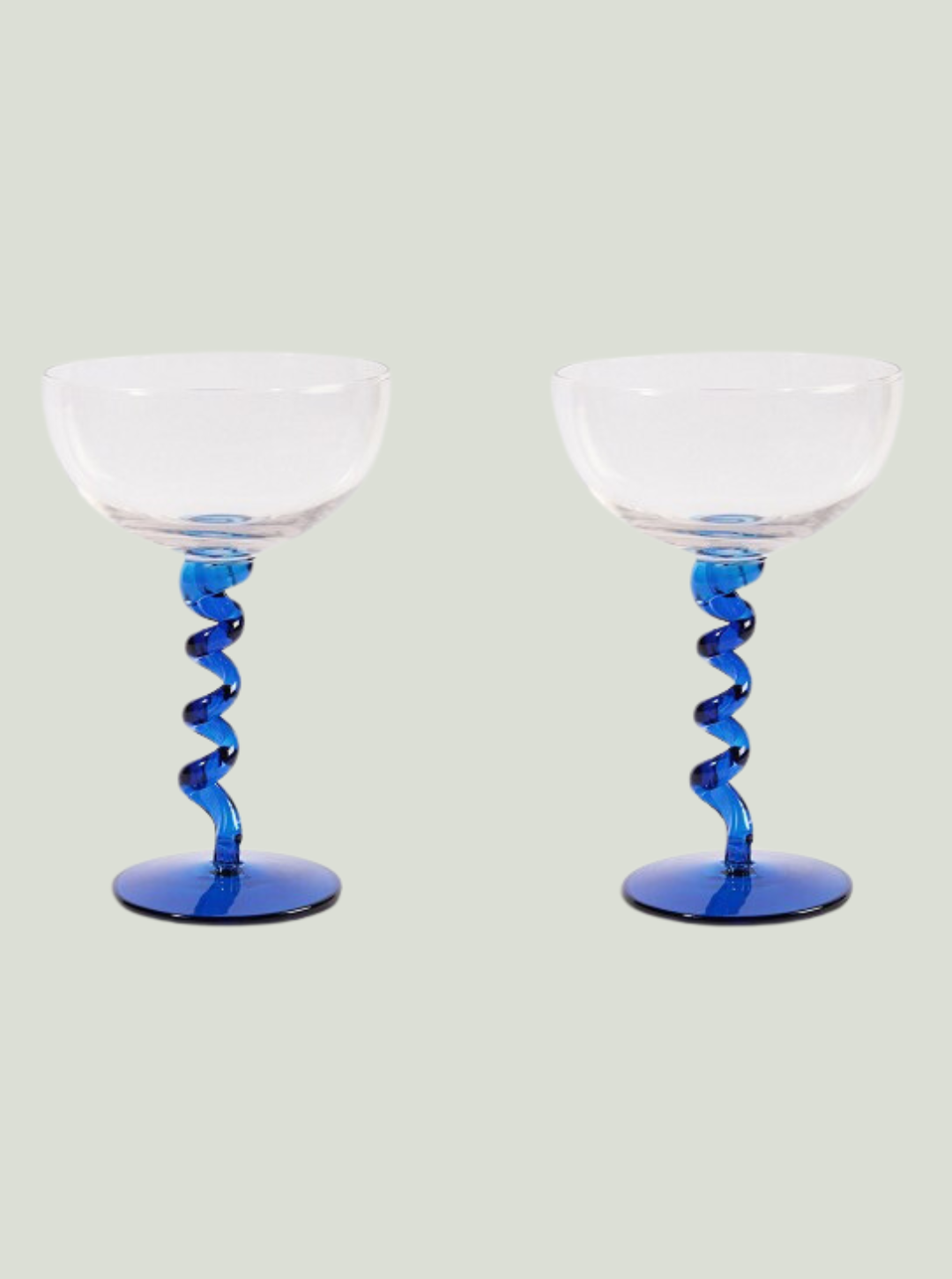 Puchar deserowy Coupe spiral blue 2 sztuk - &klevering