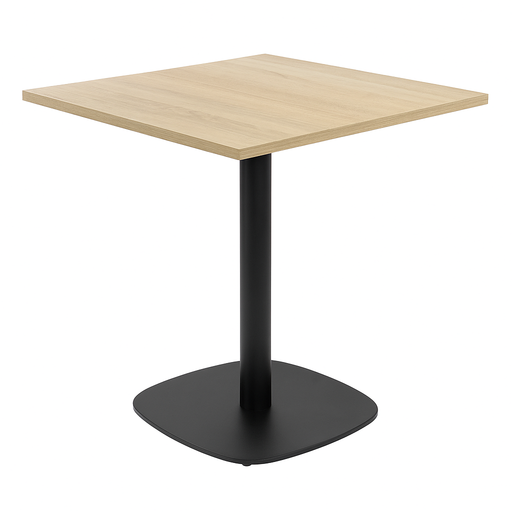 Kawiarniany stolik 68x68x1,8 - dąb sonoma podstawa 0966-ARP