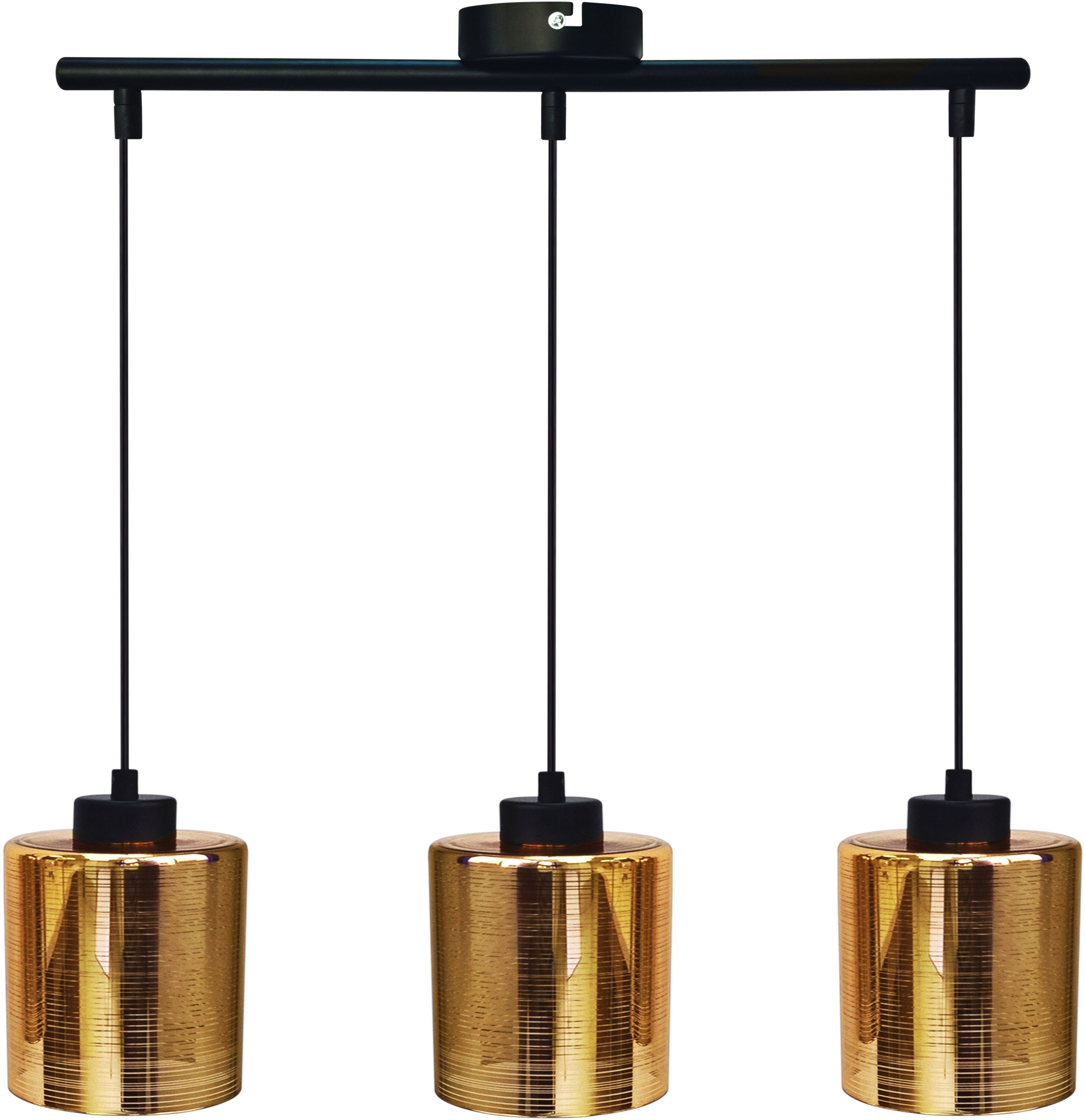 Candellux Cox lampa wisząca 3x60W czarny/złoty 33-59369 - Wysyłka w 24h
