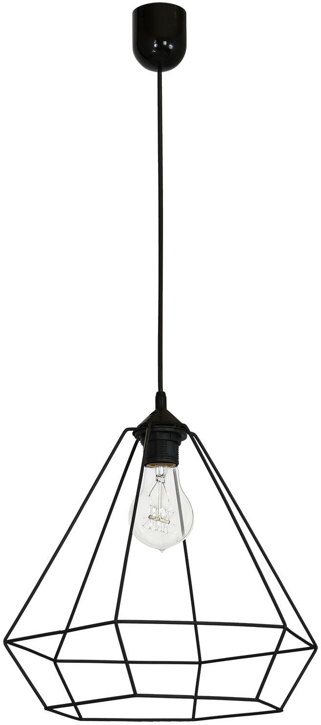 Luminex Alma lampa wisząca 1x60W czarna 8967