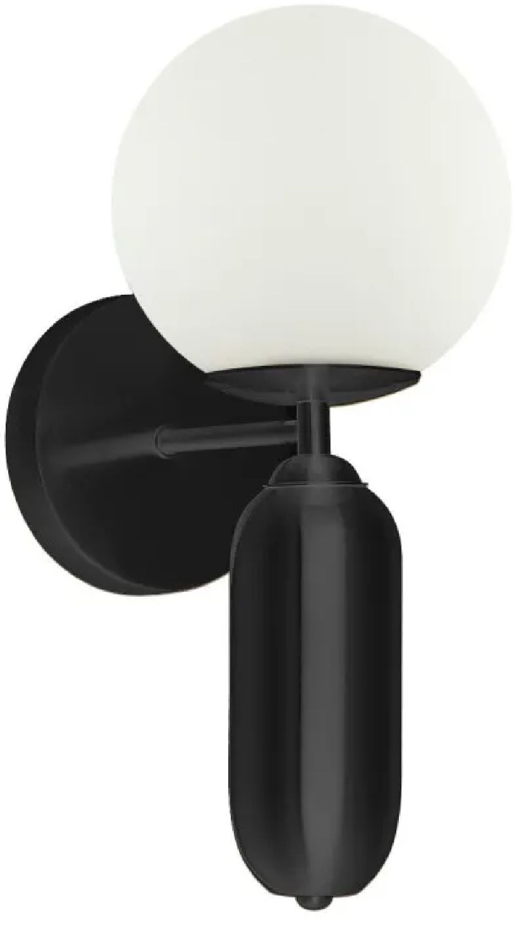 Italux Aldeva kinkiet 1x40 W czarny WL-02340-1-BK