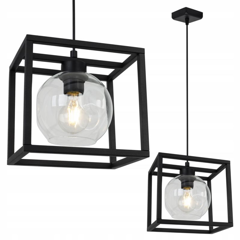 Lampa sufitowa wisząca Light Home LH Rio Cage 1x E27 60W bezbarwny 1szt