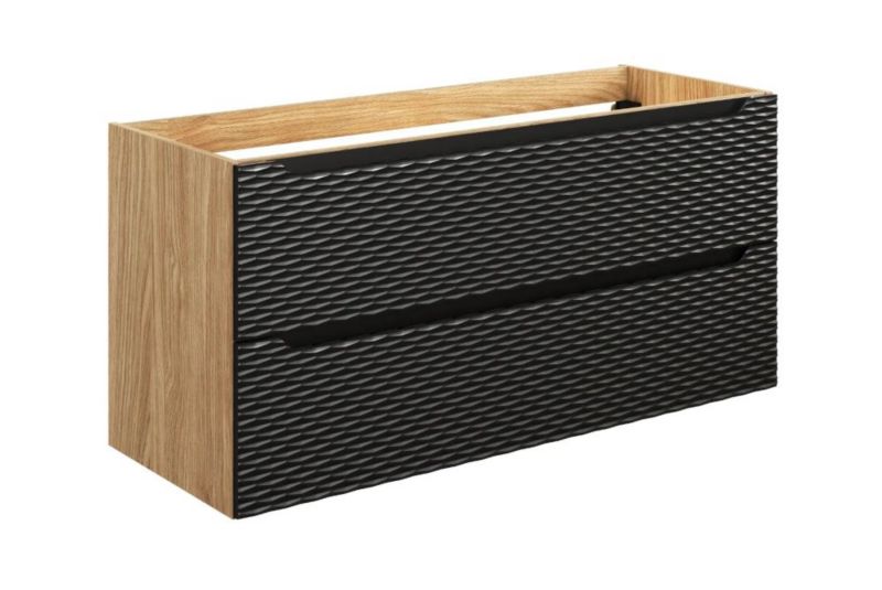Szafka Comad pod umywalkę OCEAN BLACK 82-120-2S 120cm dąb olejowany/czarna 1 szt