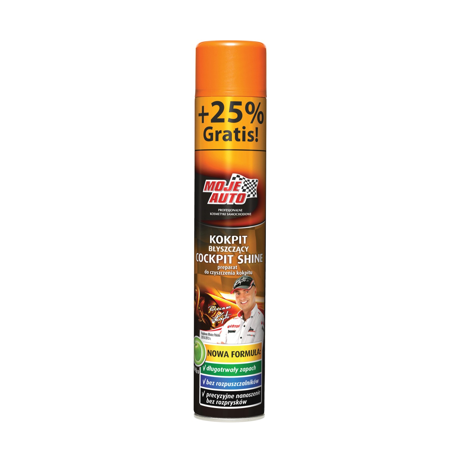 Moje Auto Kokpit błyszczący jabłko 600 ml+25% gratis