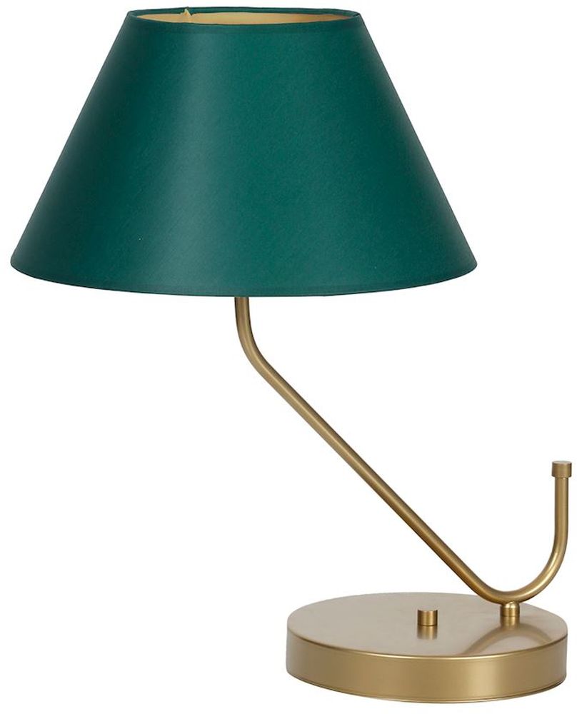 Milagro Victoria lampa stołowa 1x60W mosiądz/zieleń butelkowa MLP4909