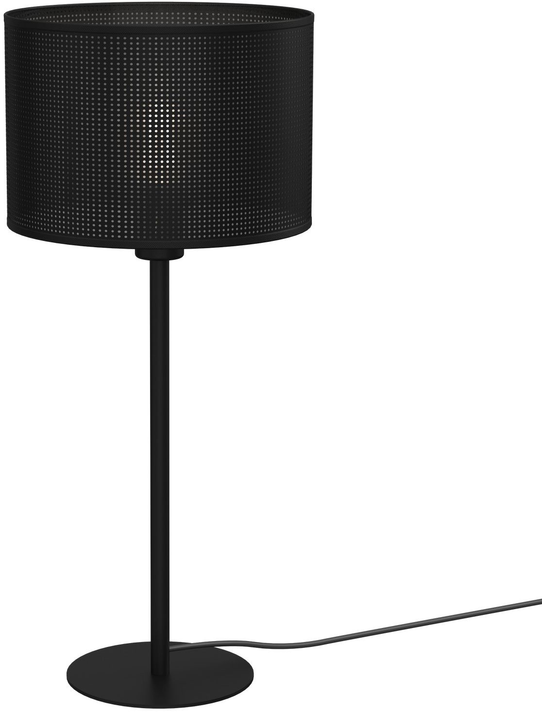 Luminex Loft Shade lampa stołowa 1x60W czarna 5243