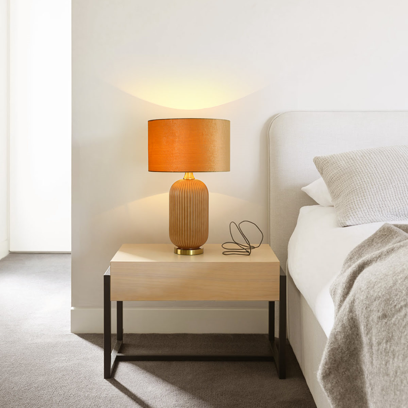 Light Prestige Tamiza lampa stołowa 1x40 W złota LP15151Tbiggold