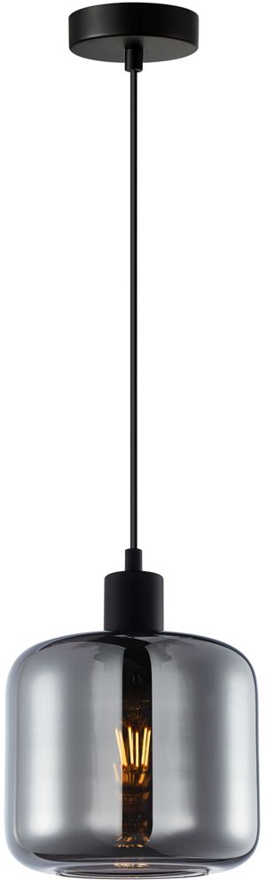 Italux Maluna lampa wisząca 1x40 W czarna PND-74920-1-BK-SG