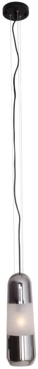 MaxLight Mauri lampa wisząca 1x12 W czarna-przydymiona P0590