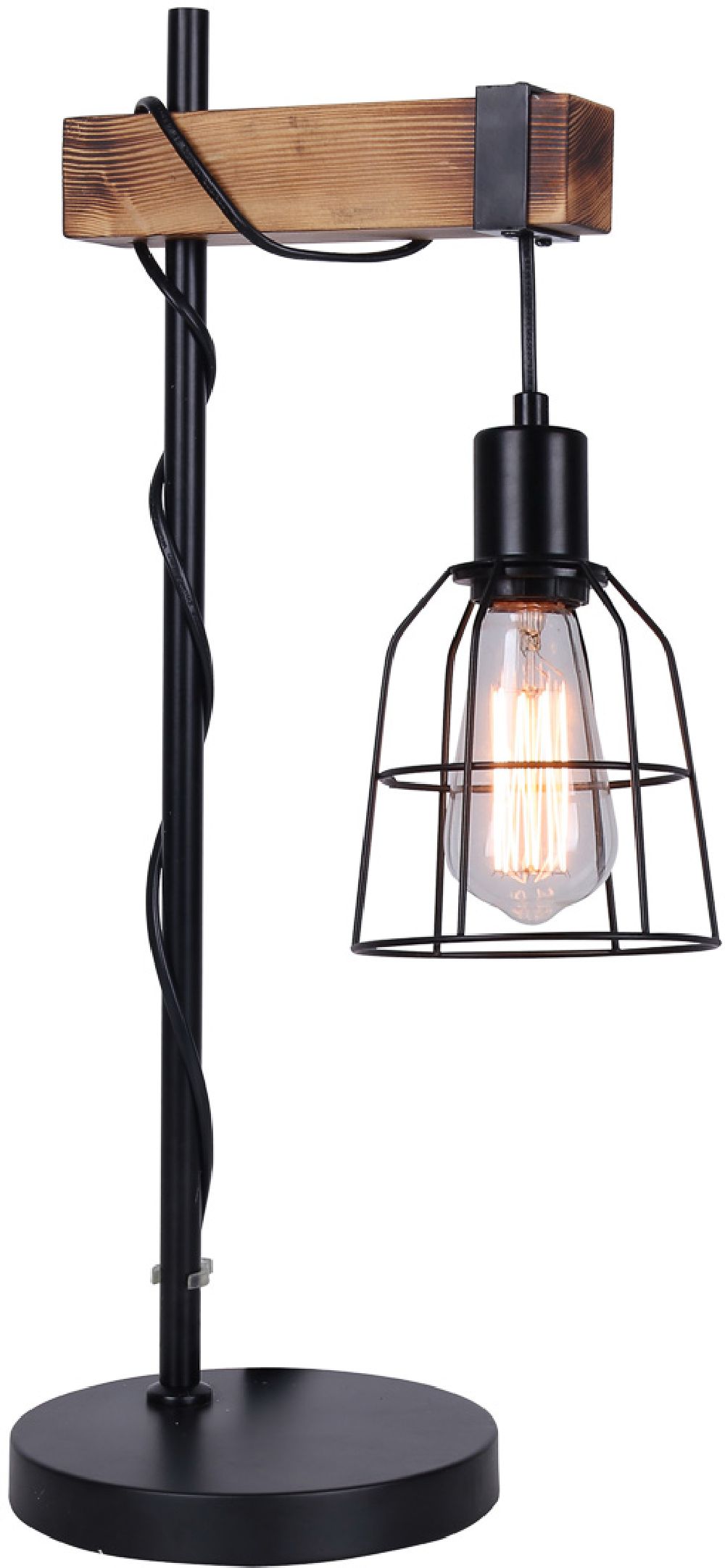 Italux Ponte lampa stołowa 1x60 W czarna TB-4290-1