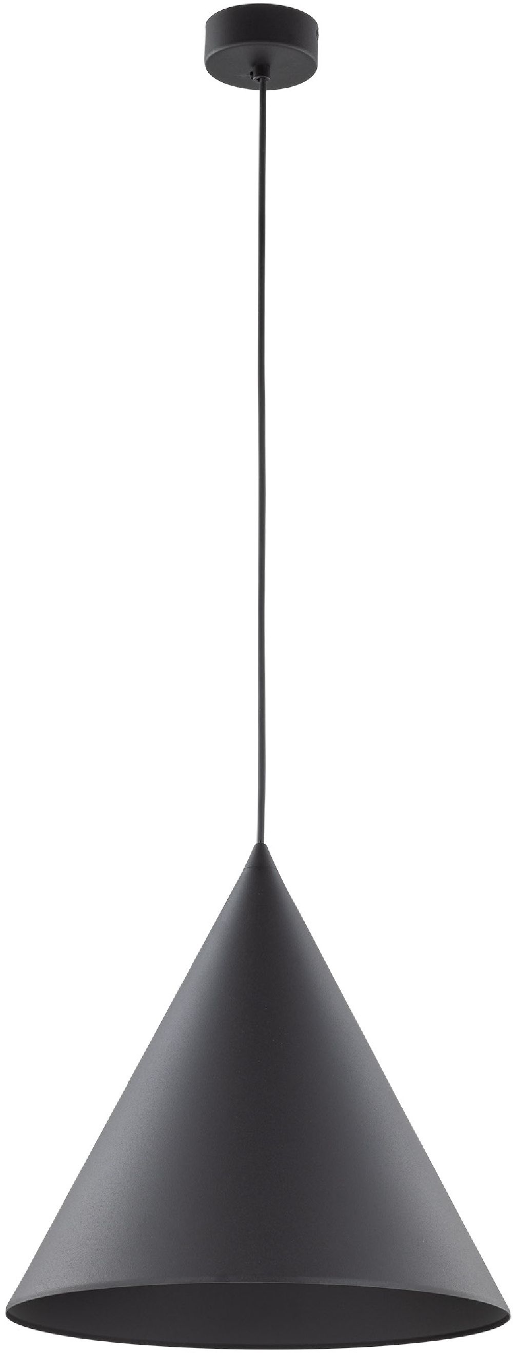 TK Lighting Cono lampa wisząca 1x15 W czarna 6630