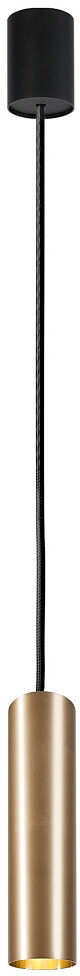 Nowodvorski Lighting Eye lampa wisząca 1x10 W czarna-mosiądz 8914